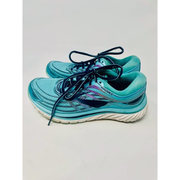 Brooks Glycerin 15 Teal Navy Blue Women's Running Shoe Sneaker Size 6 - Picture 2 of 6